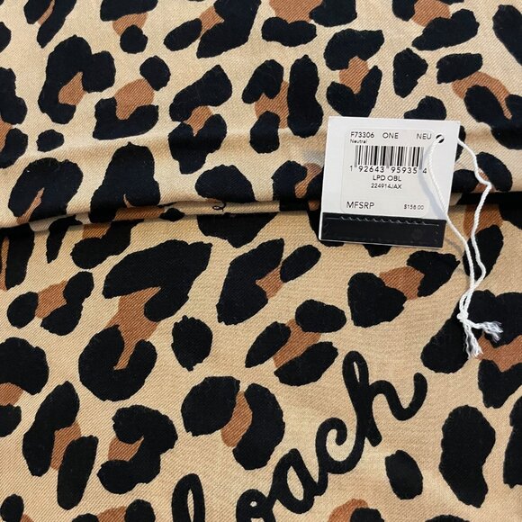 COACH LEOPARD PRINT SCARF - TAGS ON - Picture 2 of 5